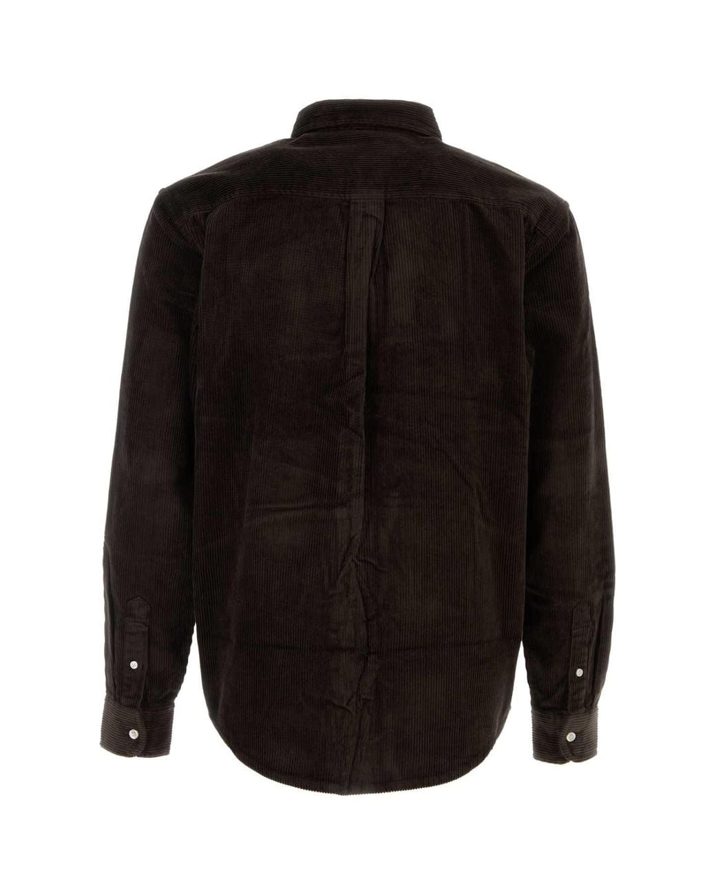 Carhartt Black Corduroy Long-Sleeve Madison Cord Shirt for men