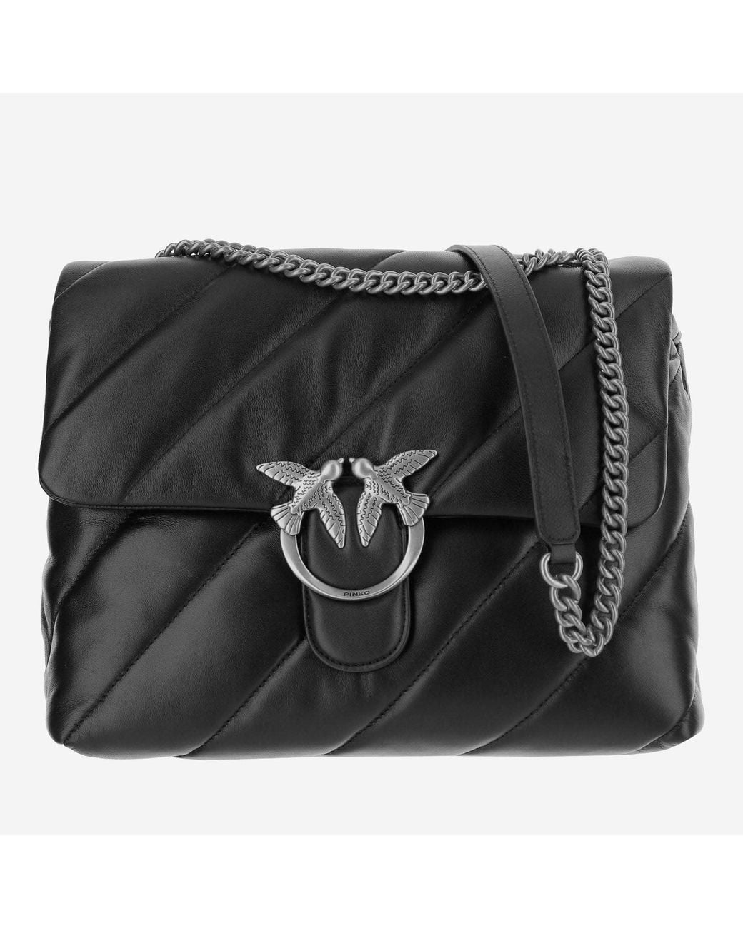 Pinko Black Love Big Puff Bag