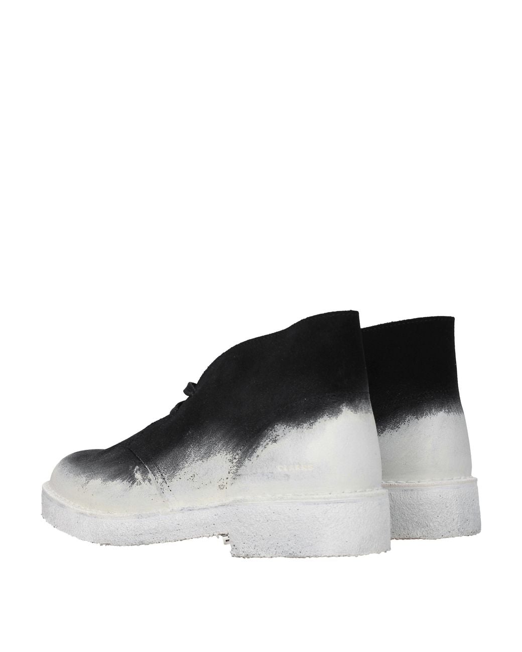 Clarks Black Stivaletti Uomo Camoscio Nero/Gesso for men