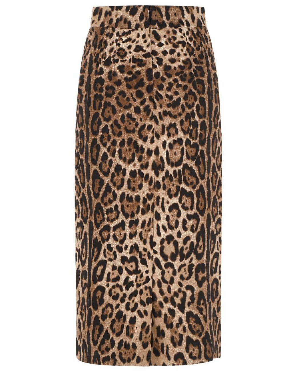 Dolce & Gabbana Natural Dolce & Gabbana Leopard Viscose Skirt