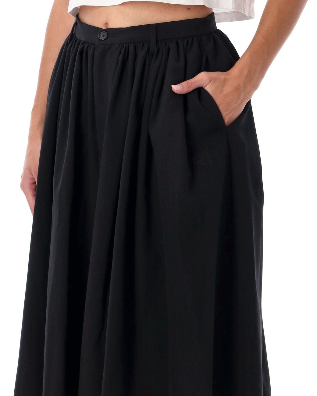 MM6 by Maison Margiela Black Shorts
