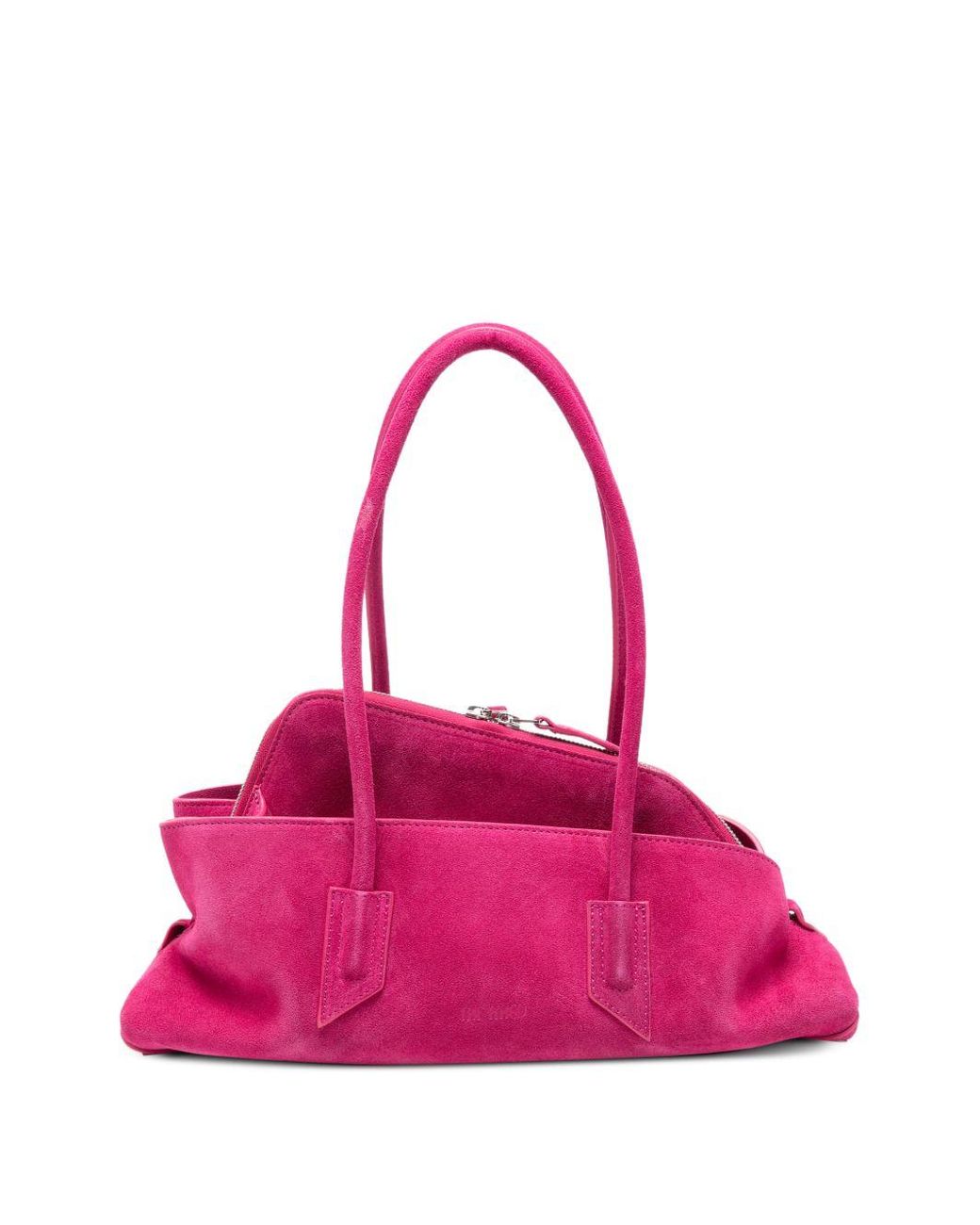 The Attico Pink La Passeggiata Small Leather Shoulder Bag