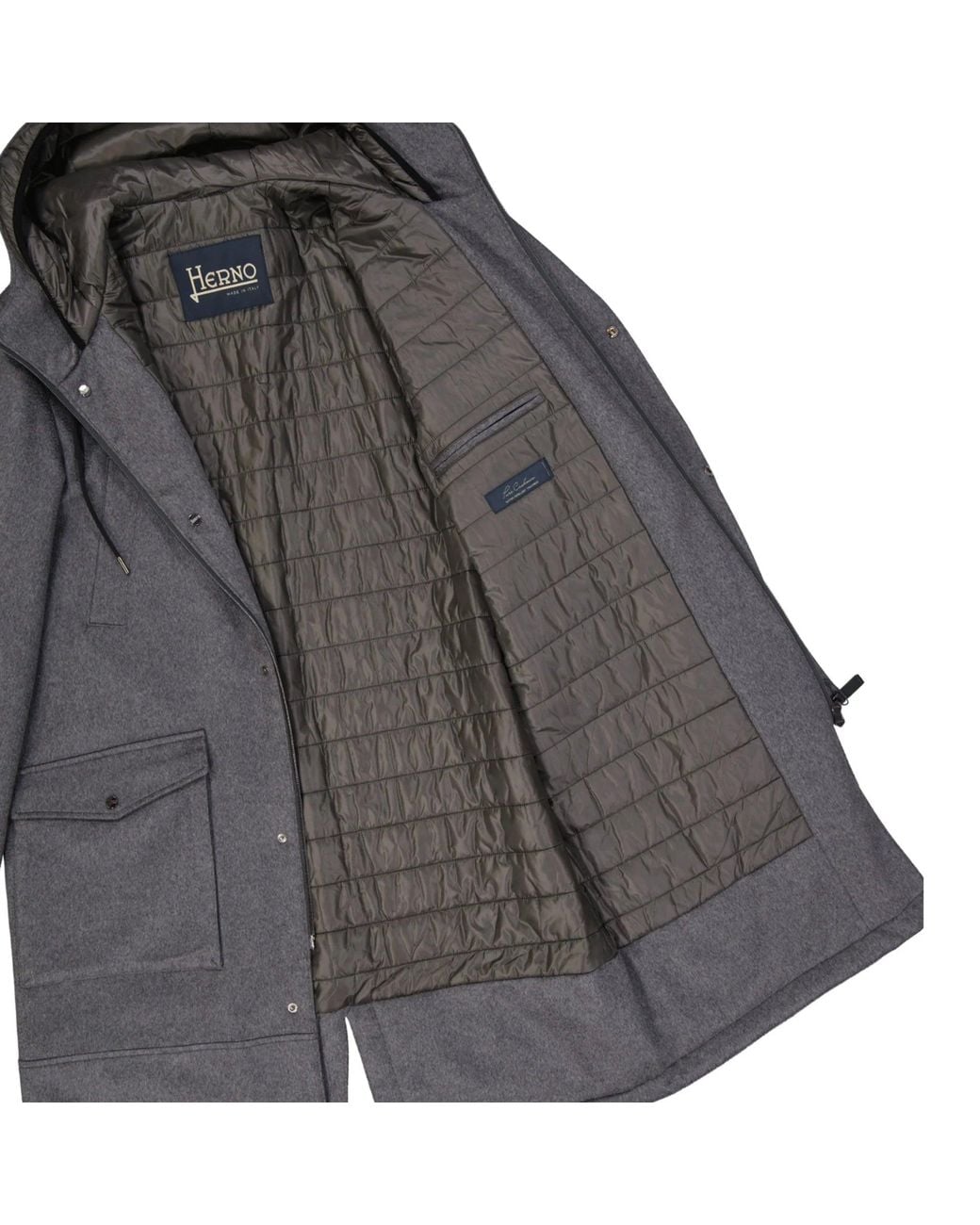 Herno Gray C Mere Coat for men