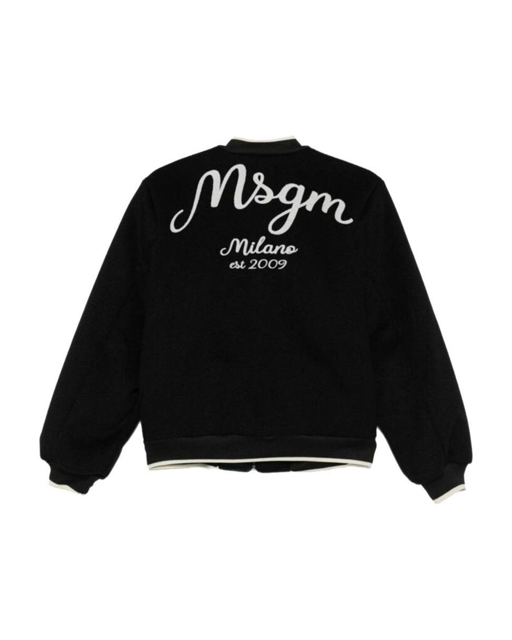 MSGM Black "College" Jacket