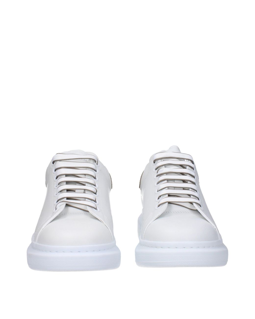 McQueen White Sneakers Uomo Pelle Bianco/Pietra Di Luna for men