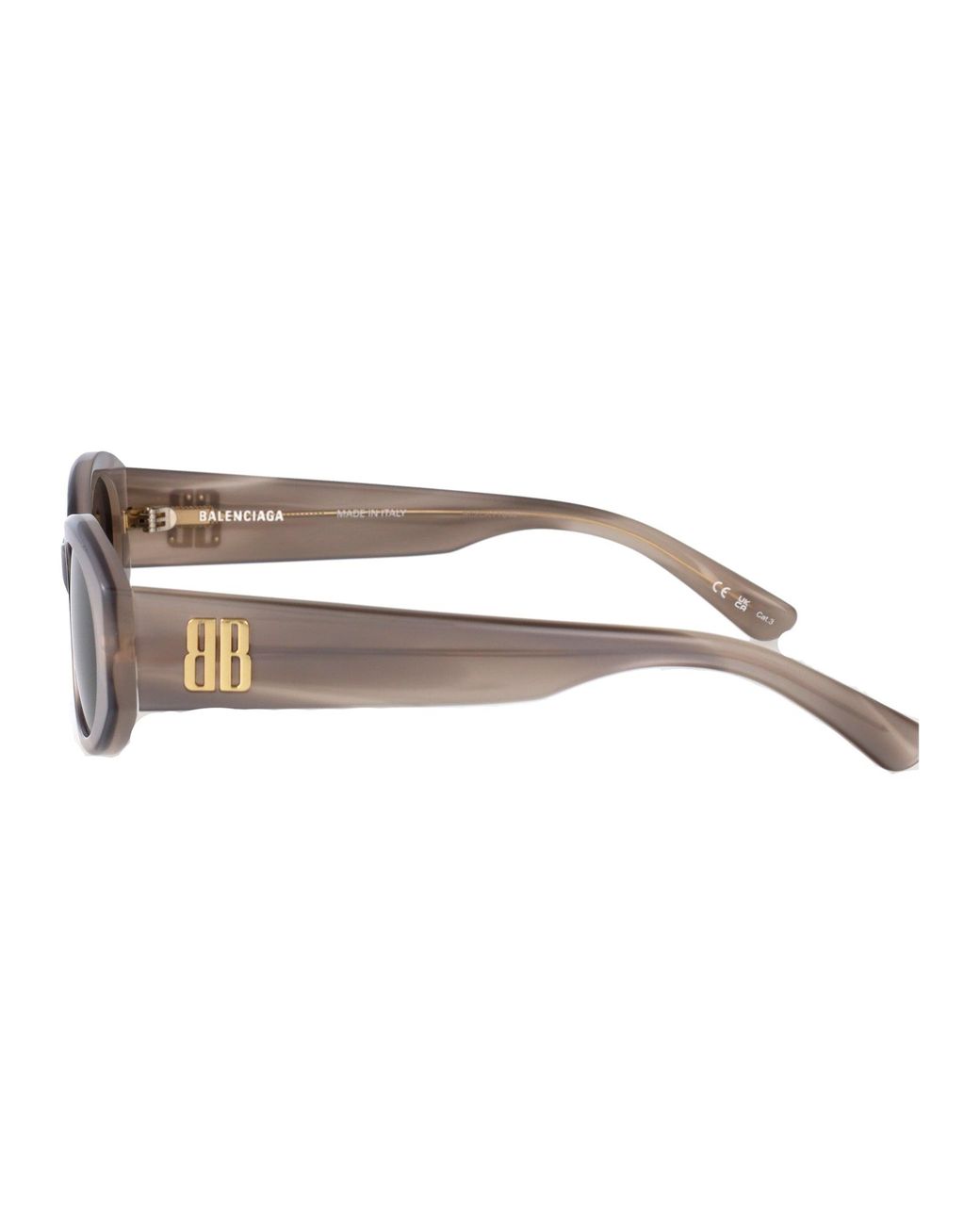 Balenciaga Brown Acetate Sunglasses