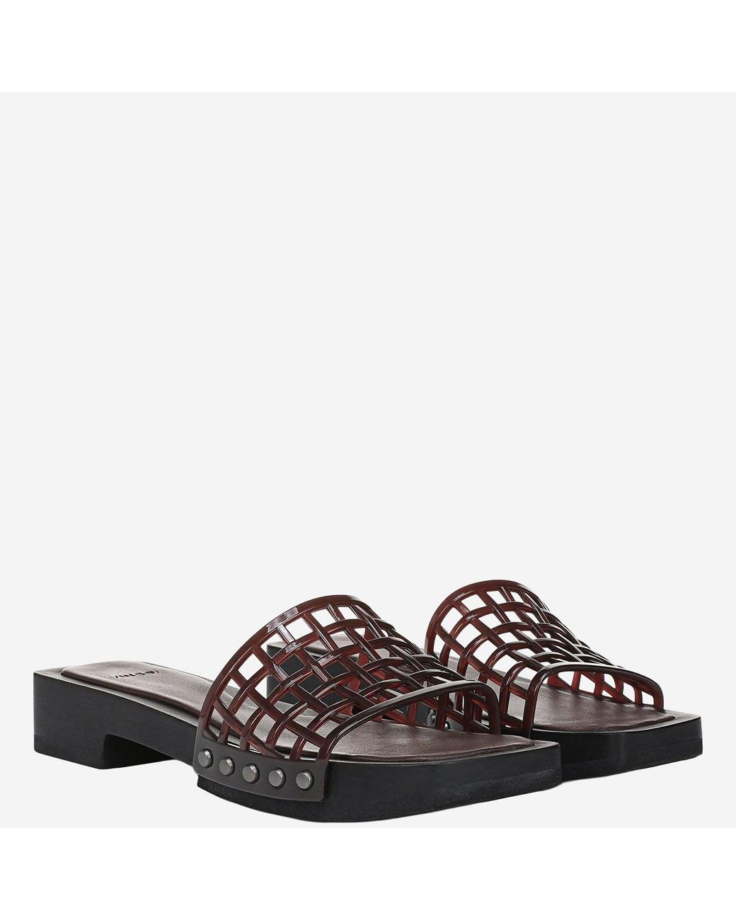 Vince Brown Jelly Sandals