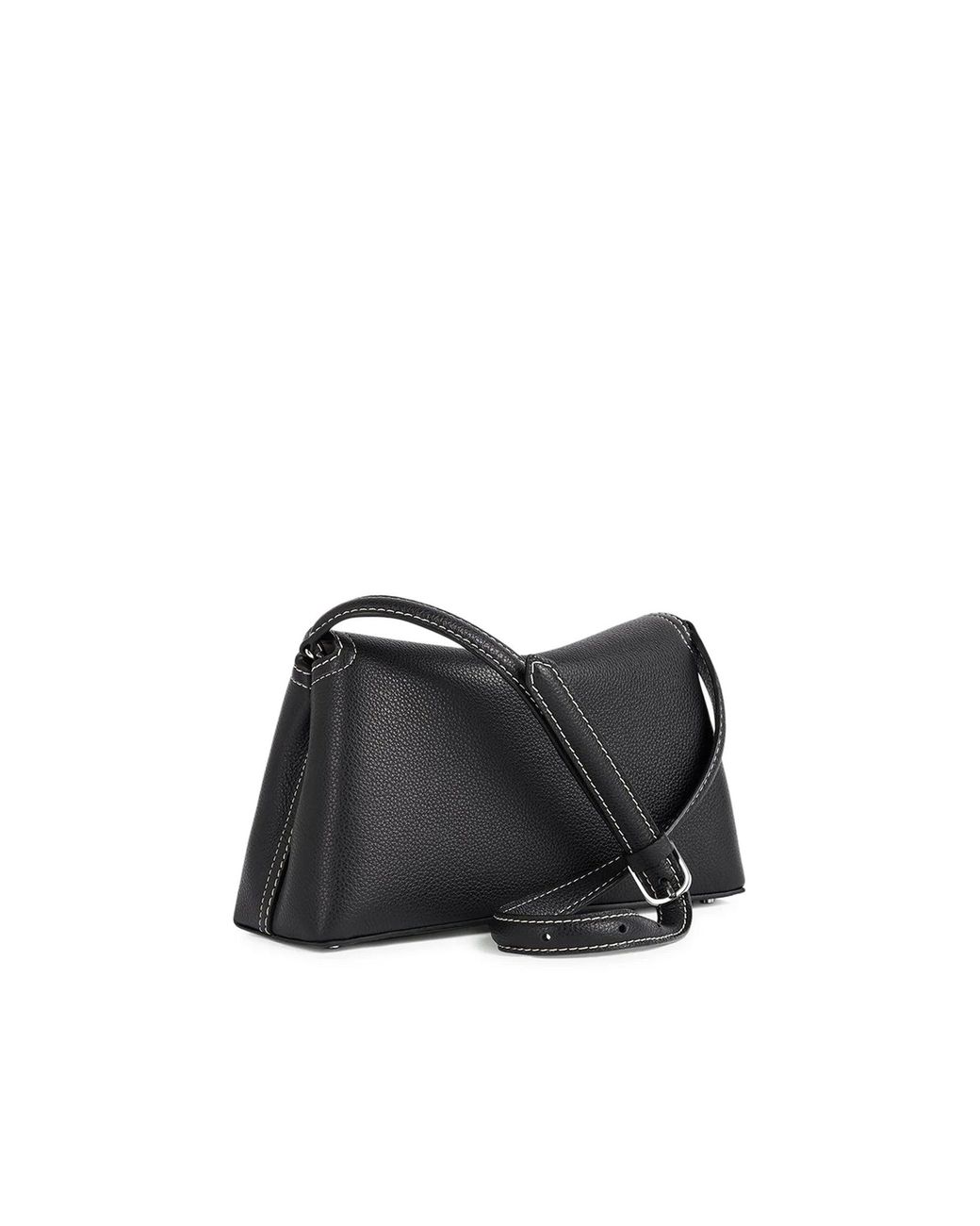 Totême Black T-Lock Clutch Bag