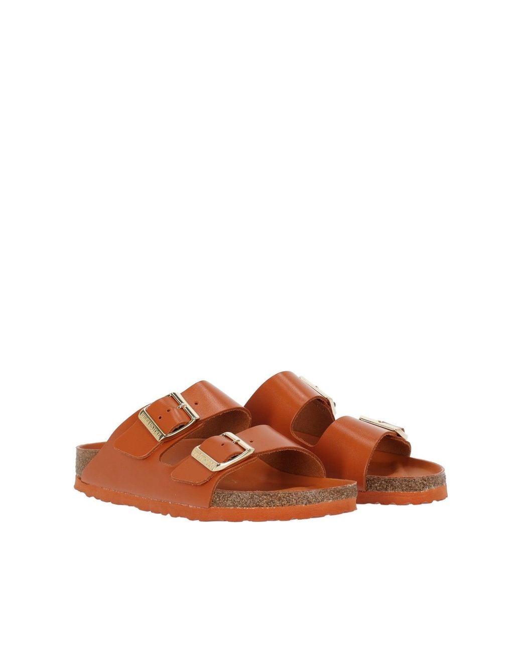 Birkenstock Brown Arizona Hex Kurkuma, Amalfi Natural Leather, S