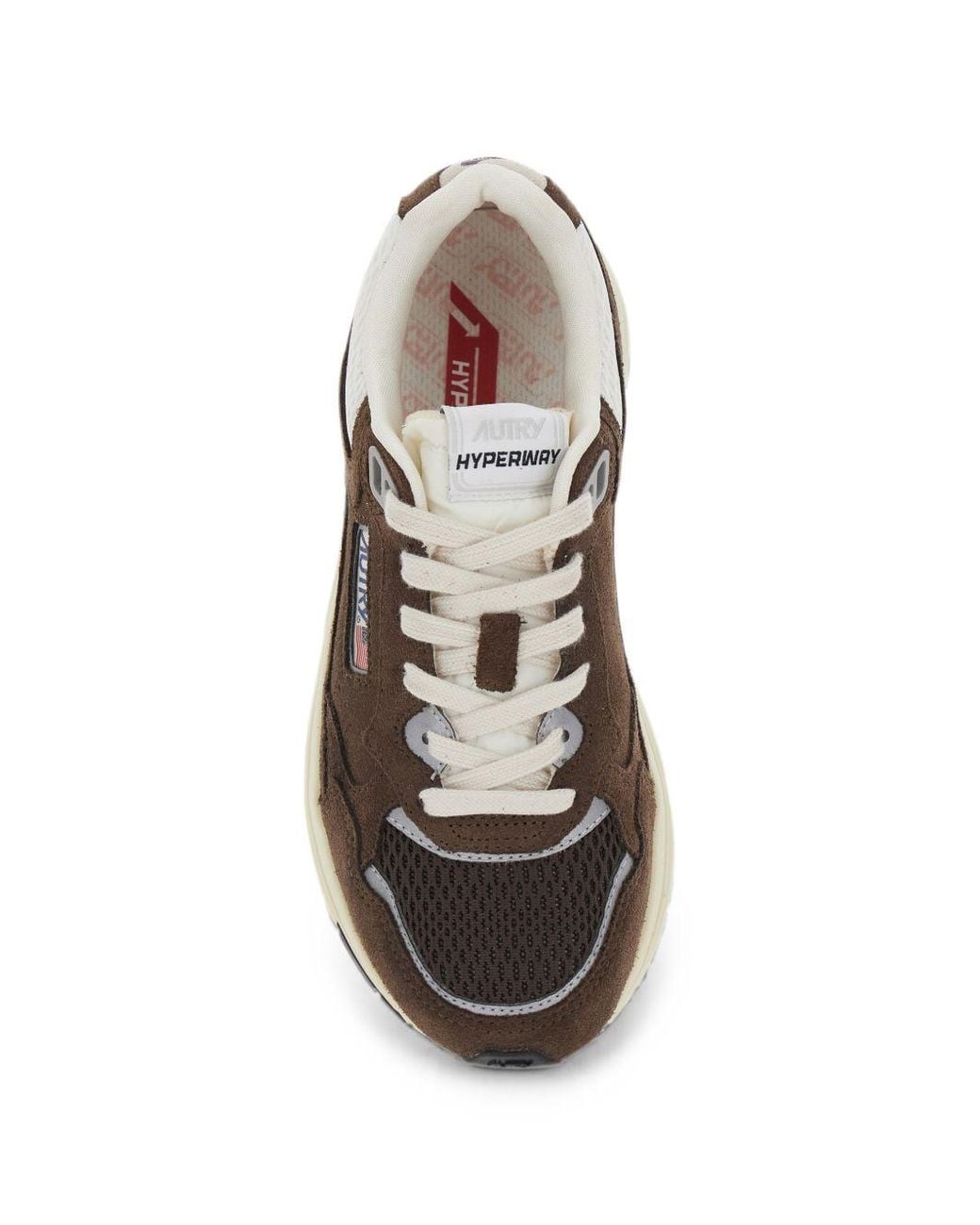 Autry Brown Hyperway Low Sneakers