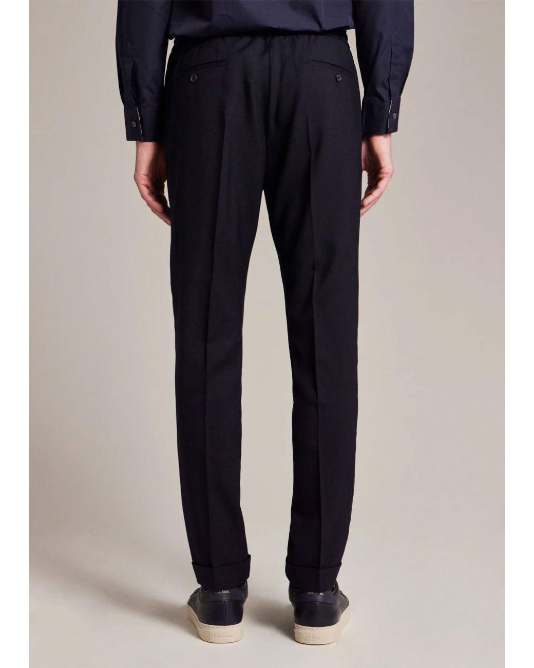 Paul Smith Blue Tailored Trousers With Relaxed Fit for men