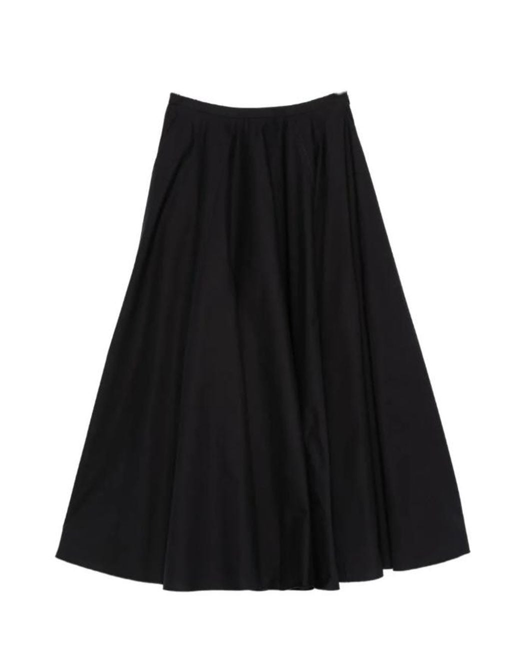 Forte_forte Black Poplin Skirt