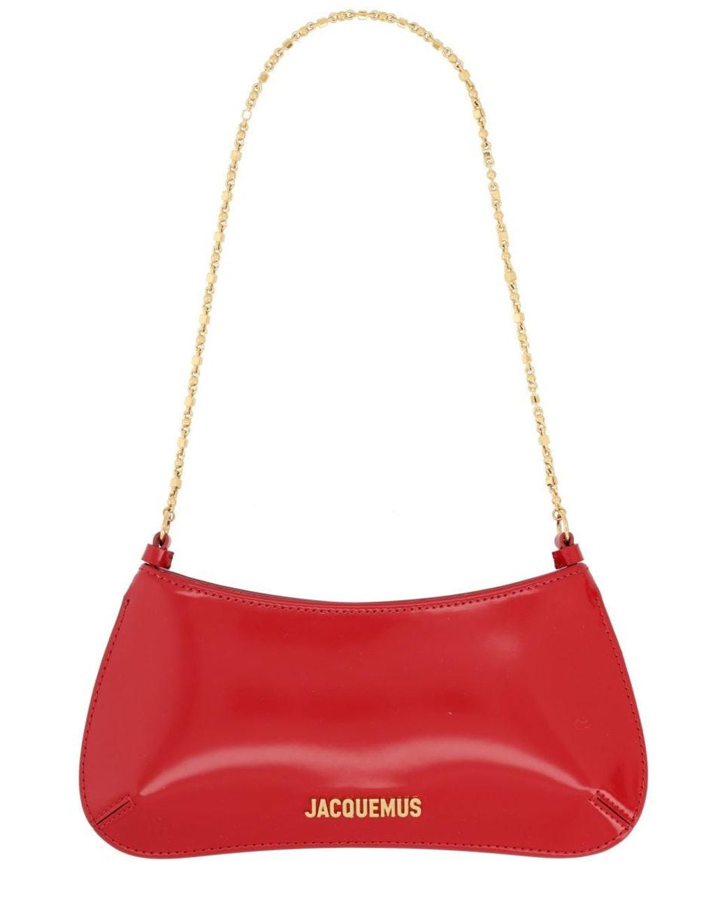 Jacquemus Red Shoulder Bag Bisou Chaine