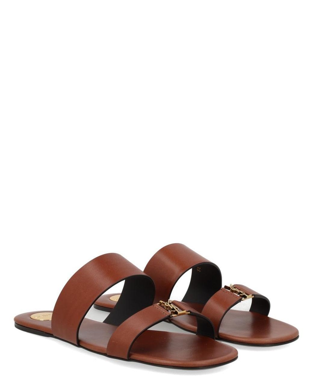 Saint Laurent Brown Sandalo "Babylone"