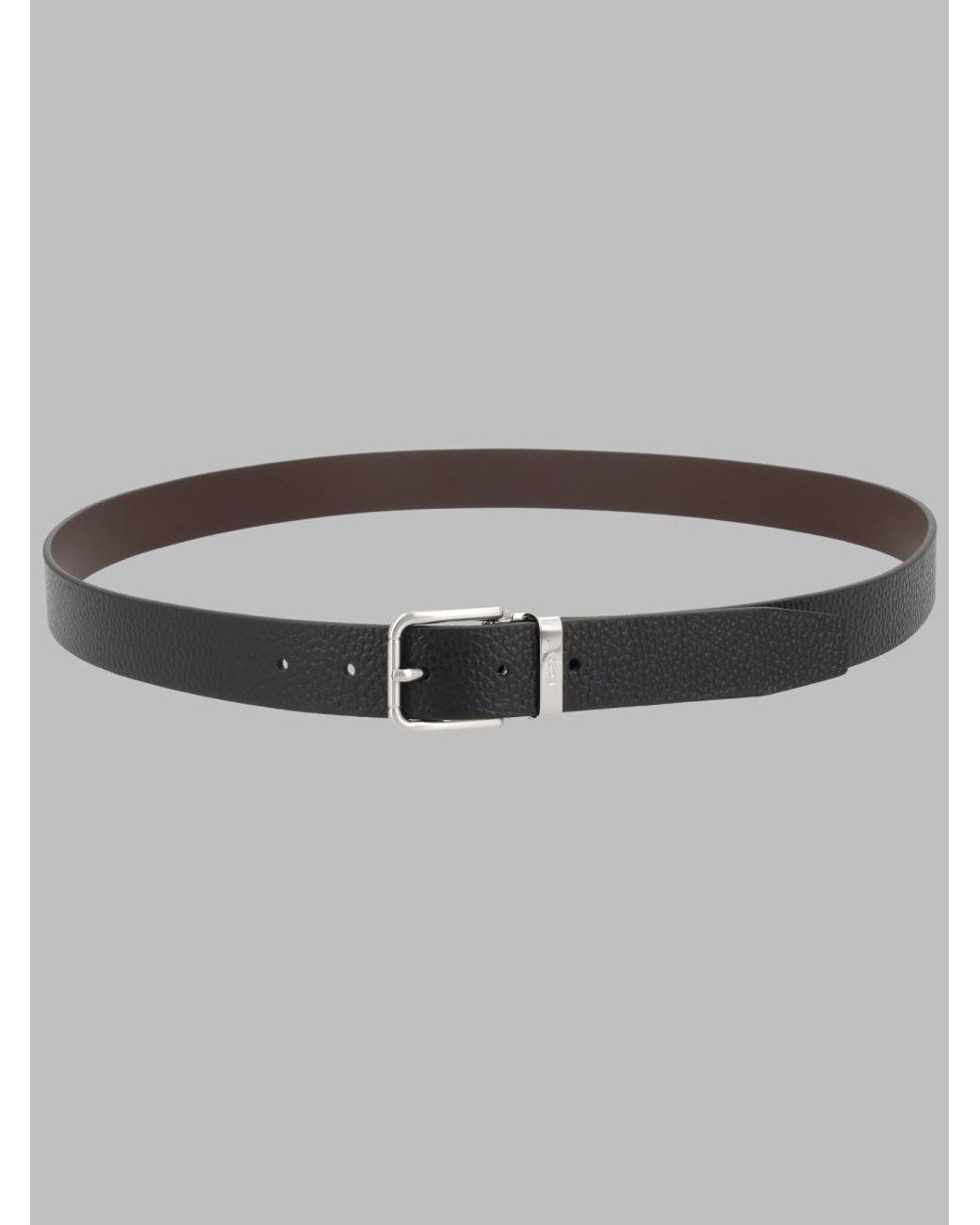 Boss Metallic Pebbled Leather Belt