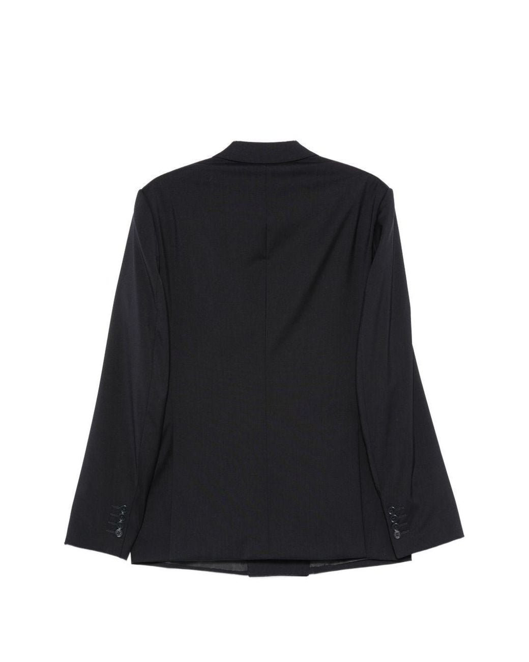 Emporio Armani Black Wool Double Breasted Suit