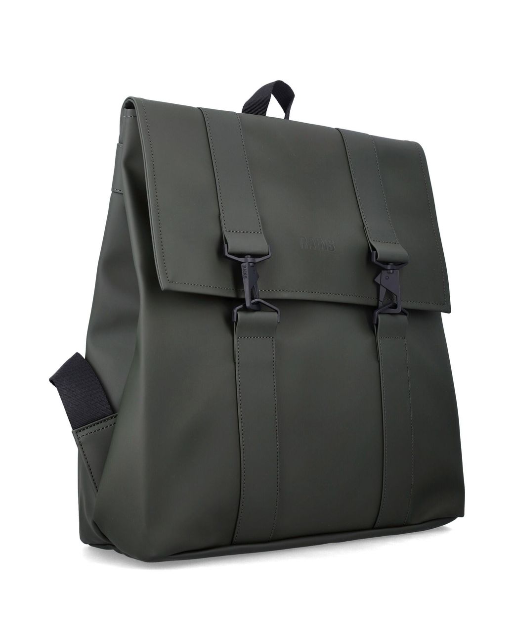 Rains Gray Waterproof Rolltop Backpack