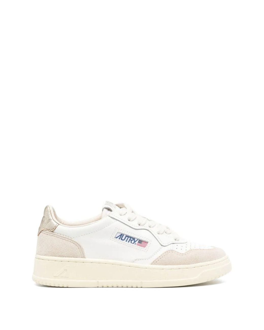 Autry White Medialist Low Sneakers