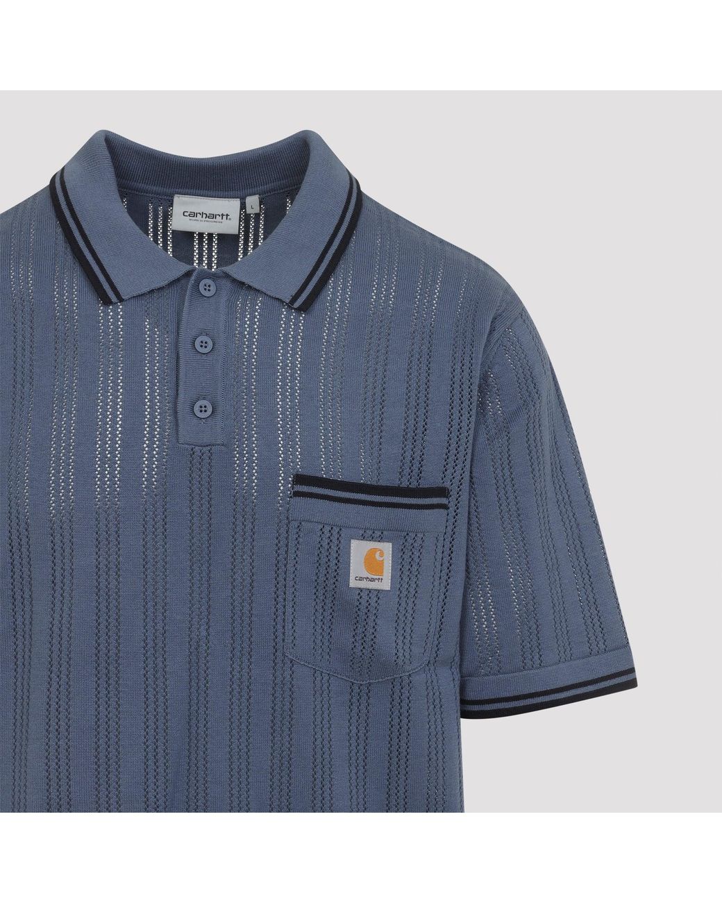 Carhartt Blue Short Sleeves Ramsey Polo