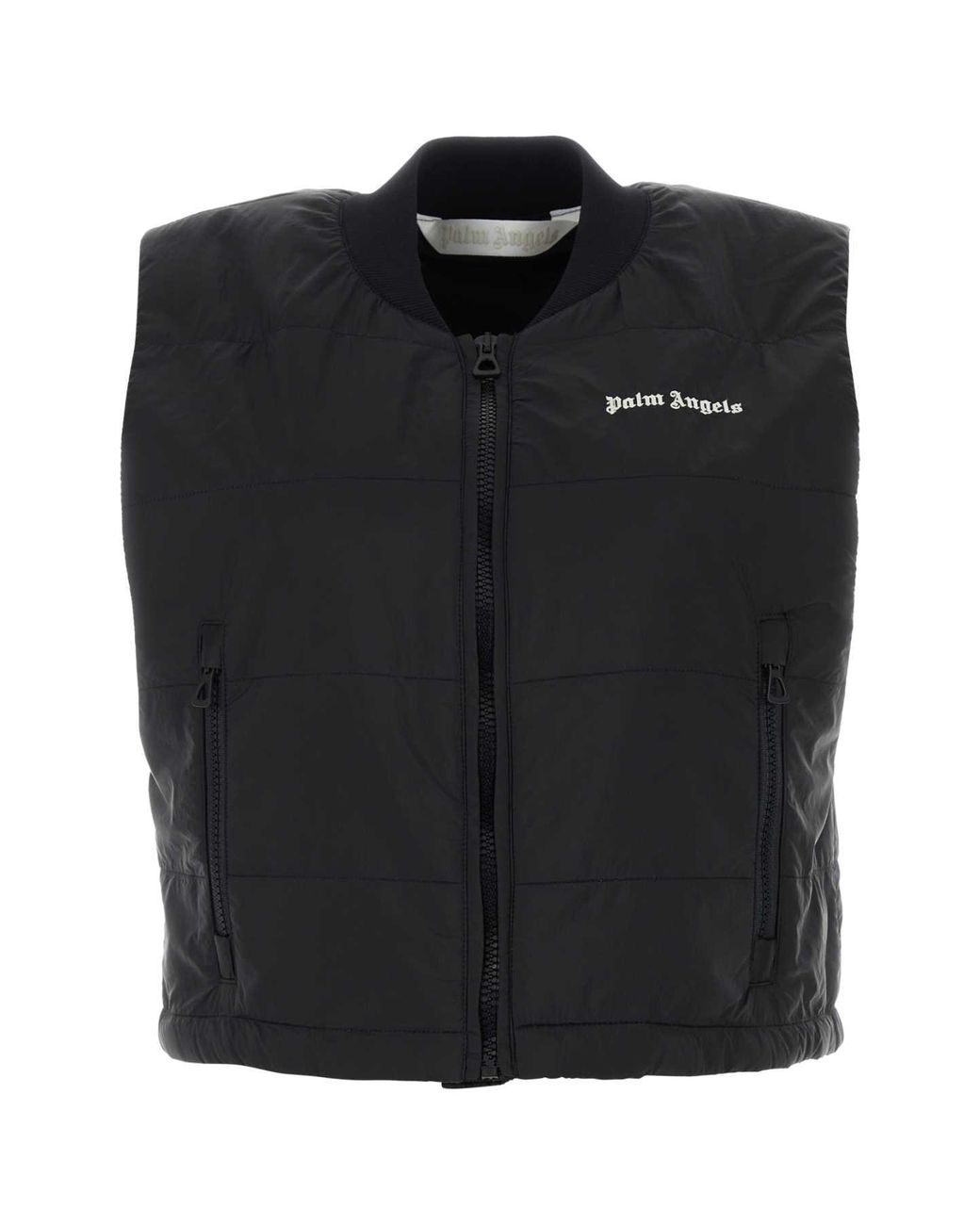 Palm Angels Black Nylon Vest