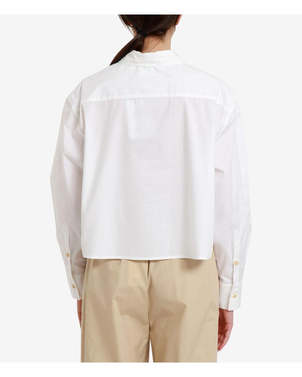 Erika Cavallini Semi Couture White Shirts Weiß