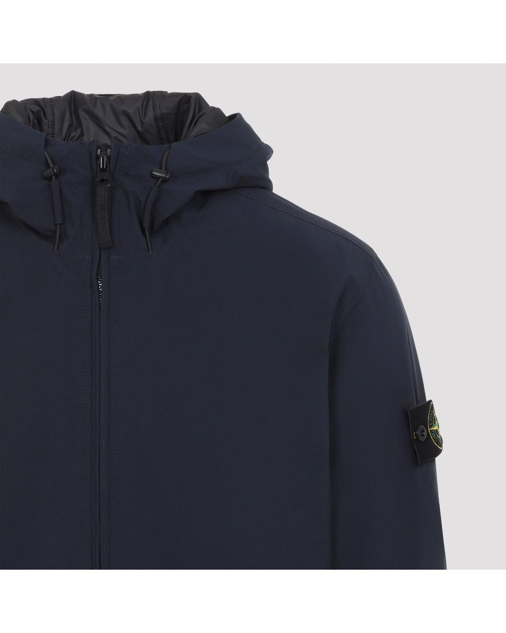 Stone Island Blue Short Parka for men