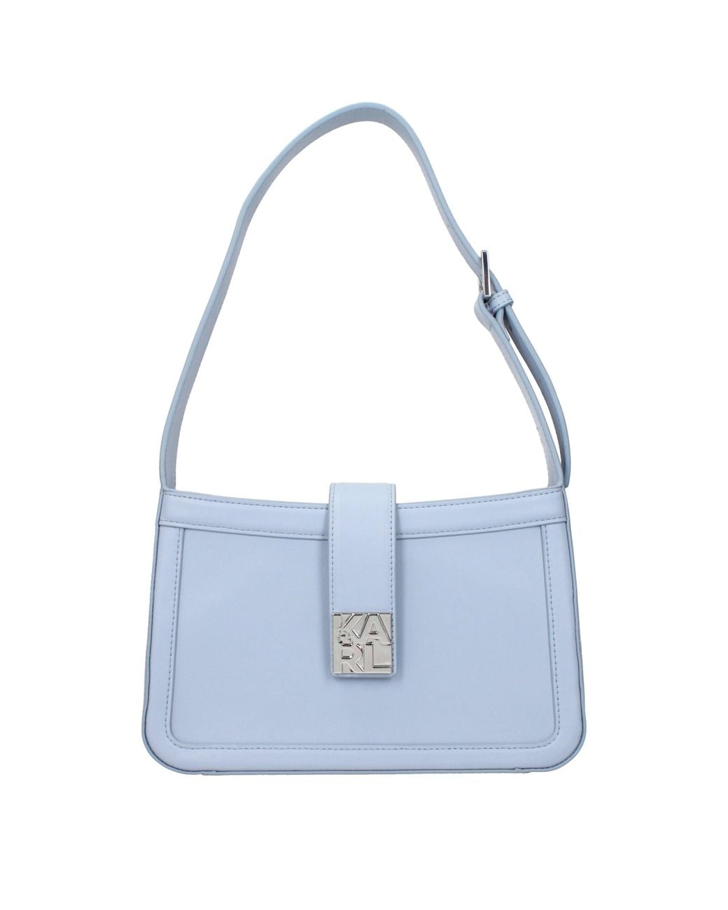 Karl Lagerfeld Blue Shoulder Bags For Leather