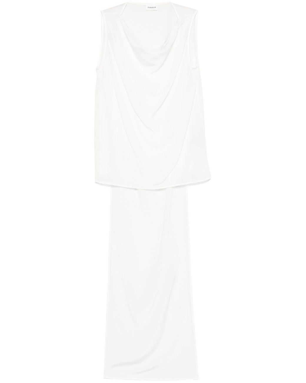 P.A.R.O.S.H. White Silk Top