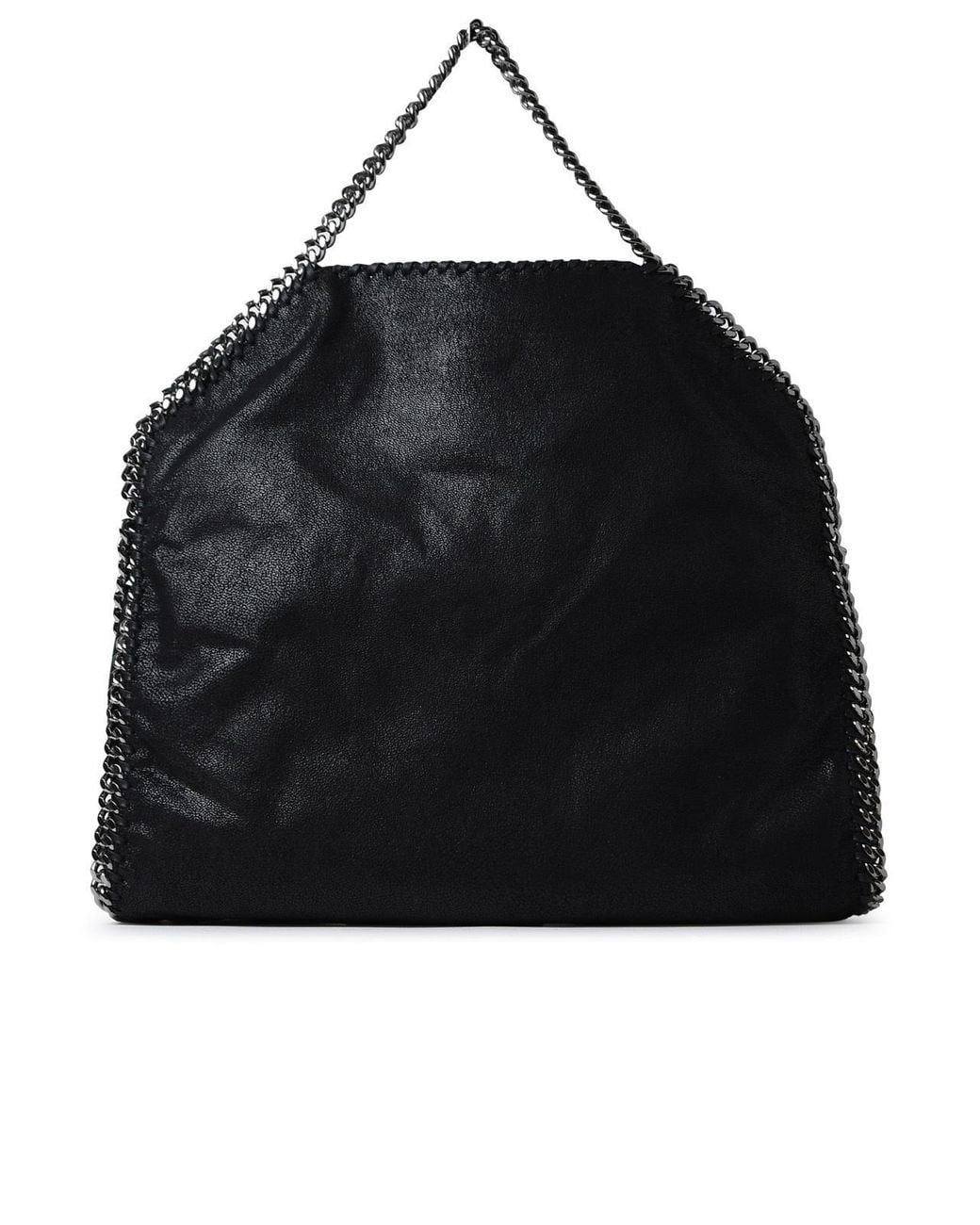 Stella McCartney Black Polyester Falabella 3 Chain Handbag
