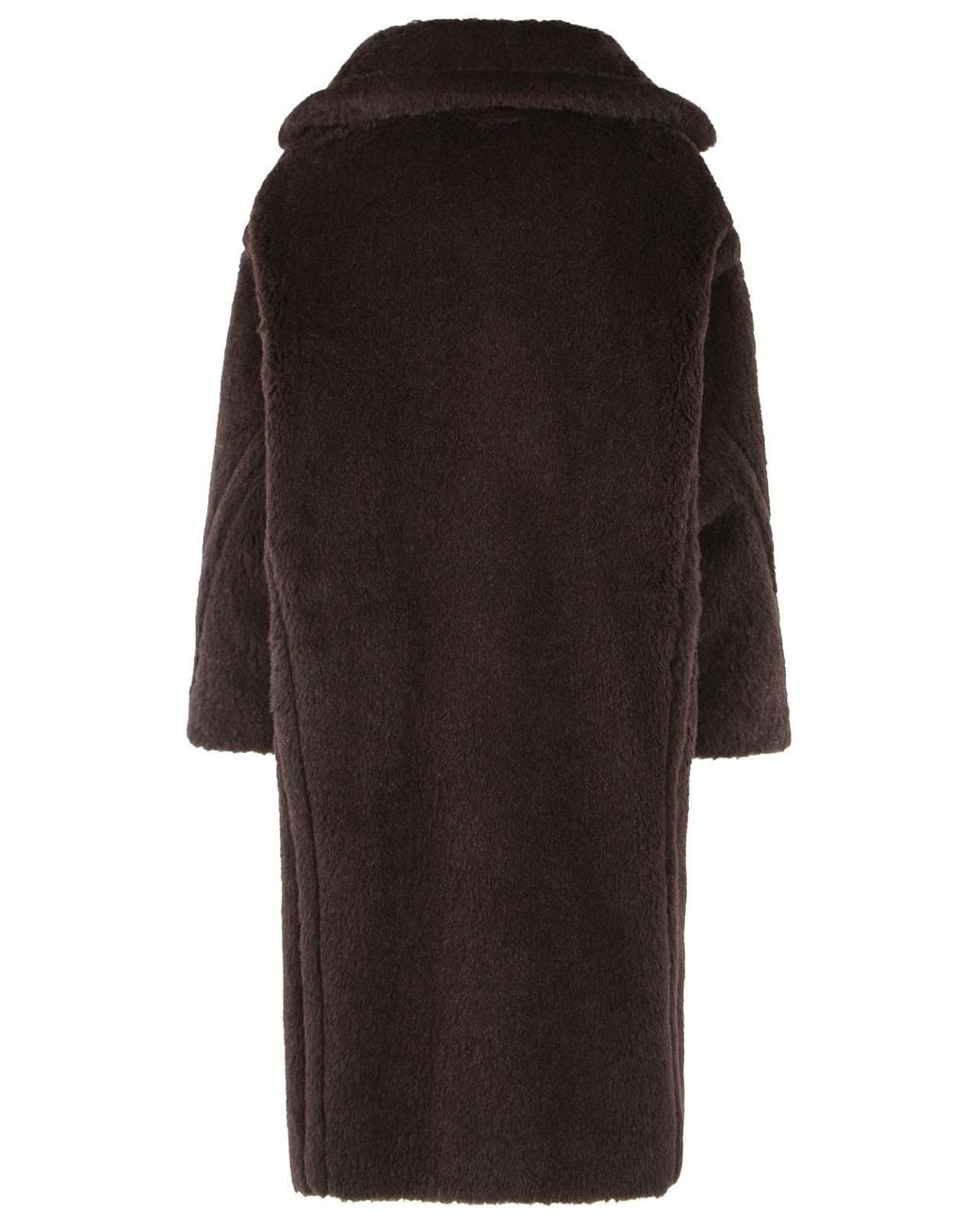 Max Mara Black 'Tedgirl' Dark Alpaca Blend Coat
