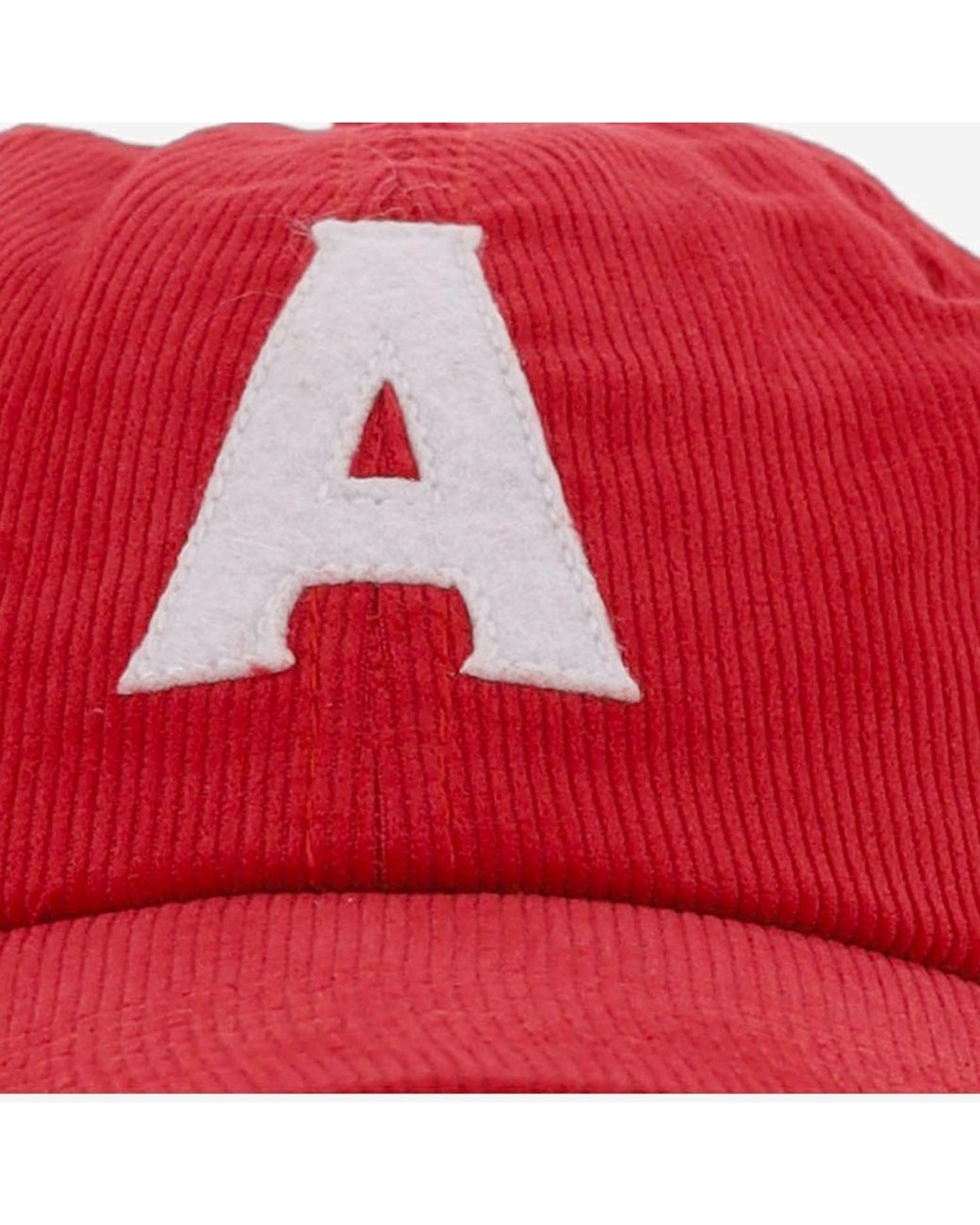 Autry Red Cotton Baseball Cap With Logo
