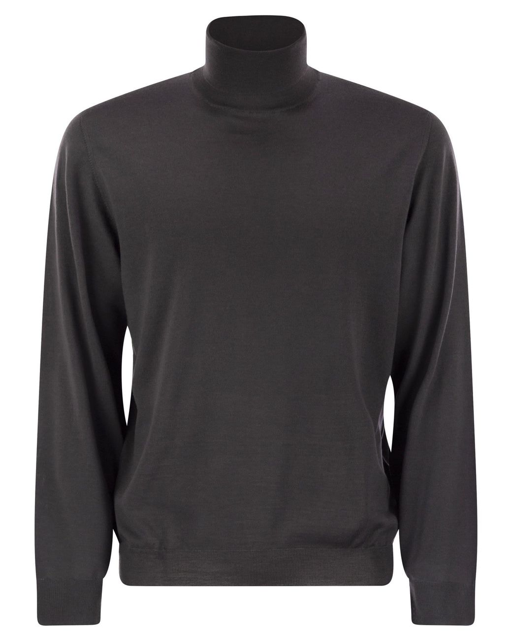 Fedeli Superfine Wool Turtleneck Derby in het Gray voor heren