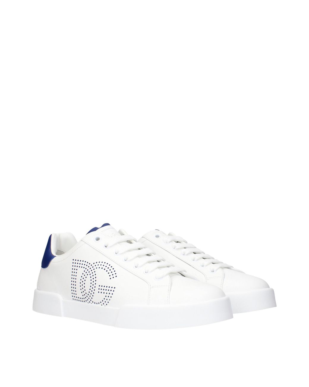 Dolce & Gabbana White Dolce&Gabbana Sneakers Strobel Portofino Leather for men