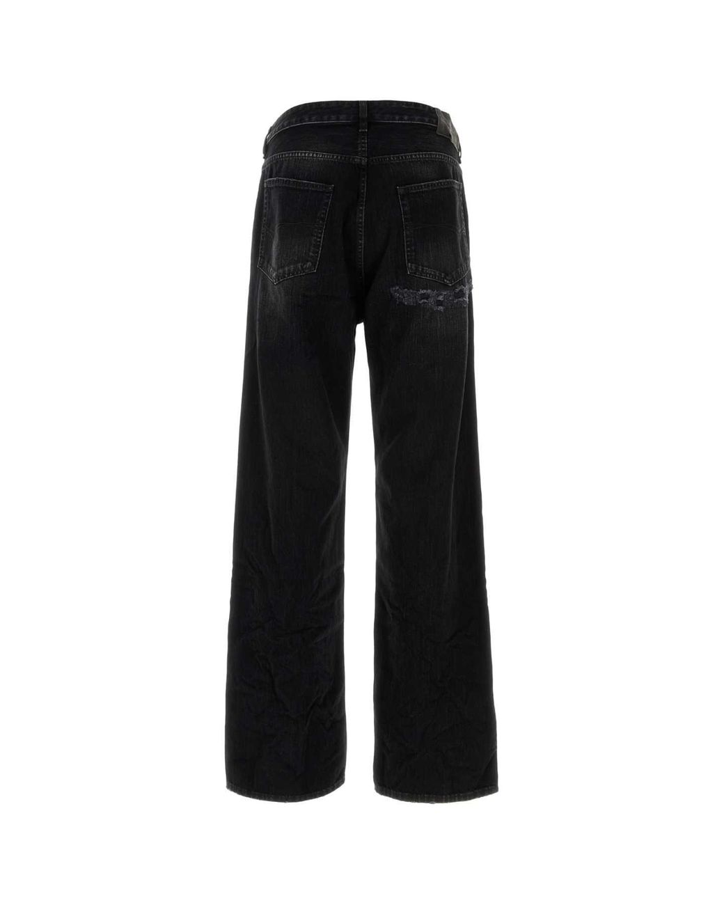 Balenciaga Black Denim Wide-Leg Jeans for men