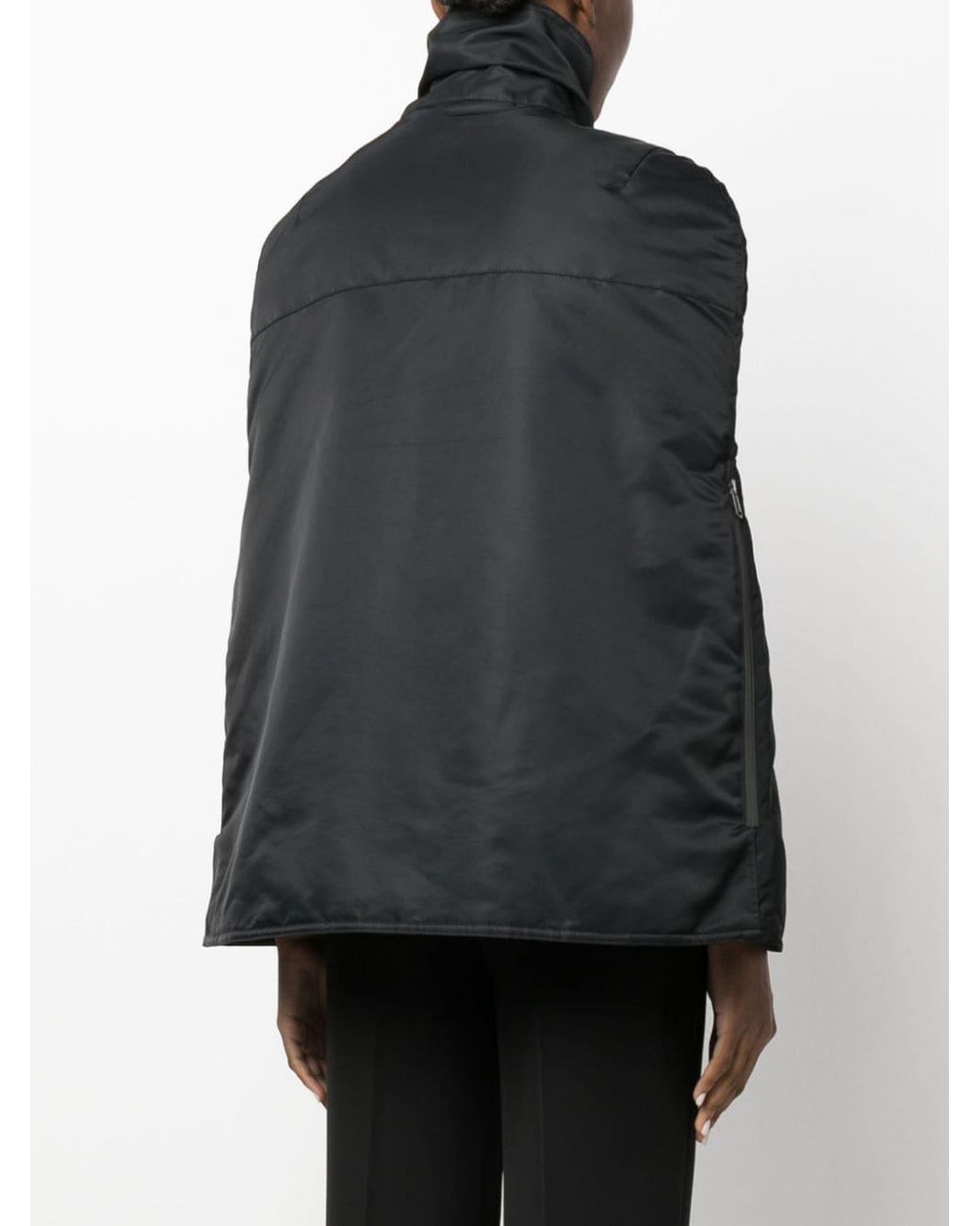 Coperni Black Logo-Patch Bomber Cape
