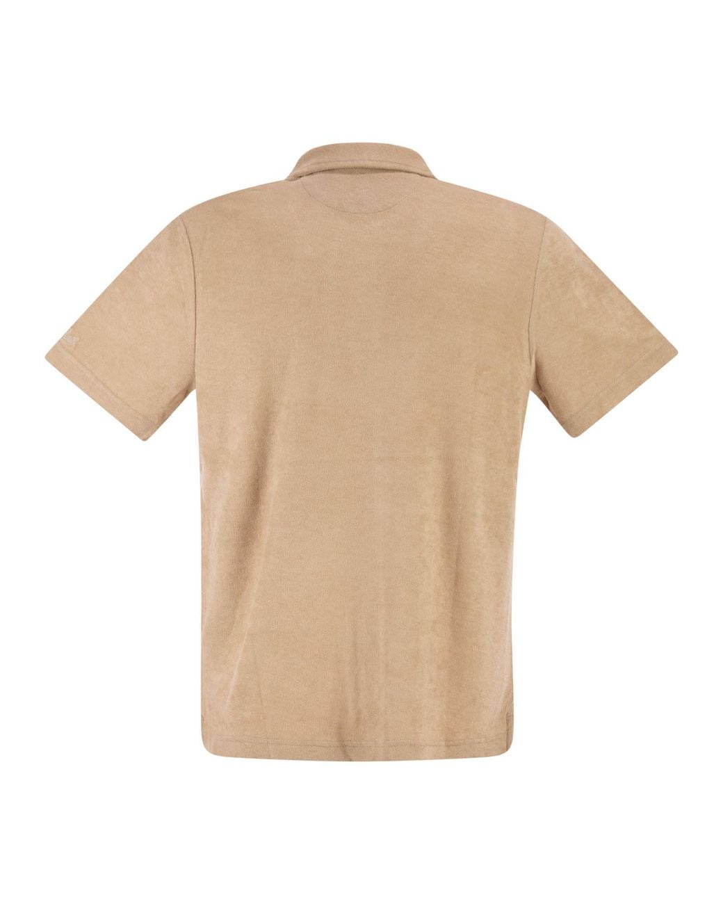 Mc2 Saint Barth Natural Cotton Terry Polo Shirt