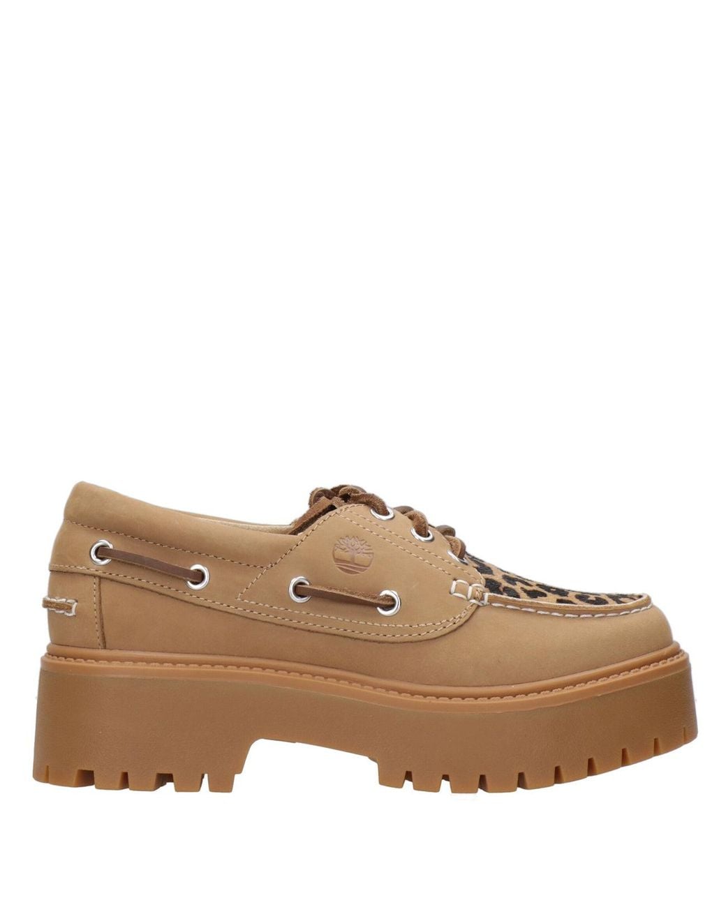 Timberland Brown Flat Shoes Beige