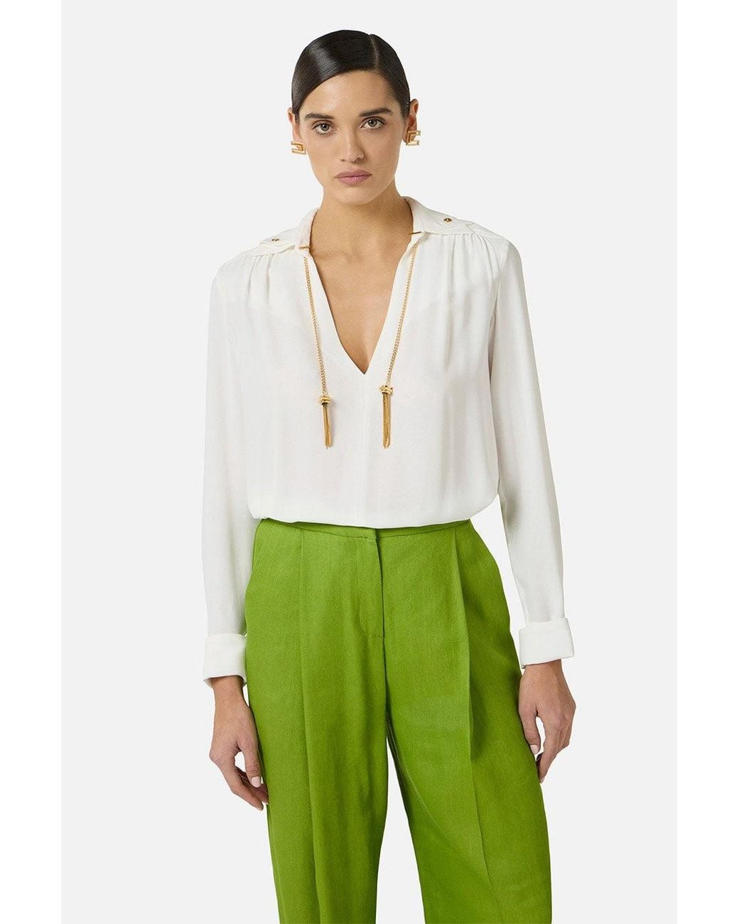 Elisabetta Franchi White Elisabetta Franchi Ivory