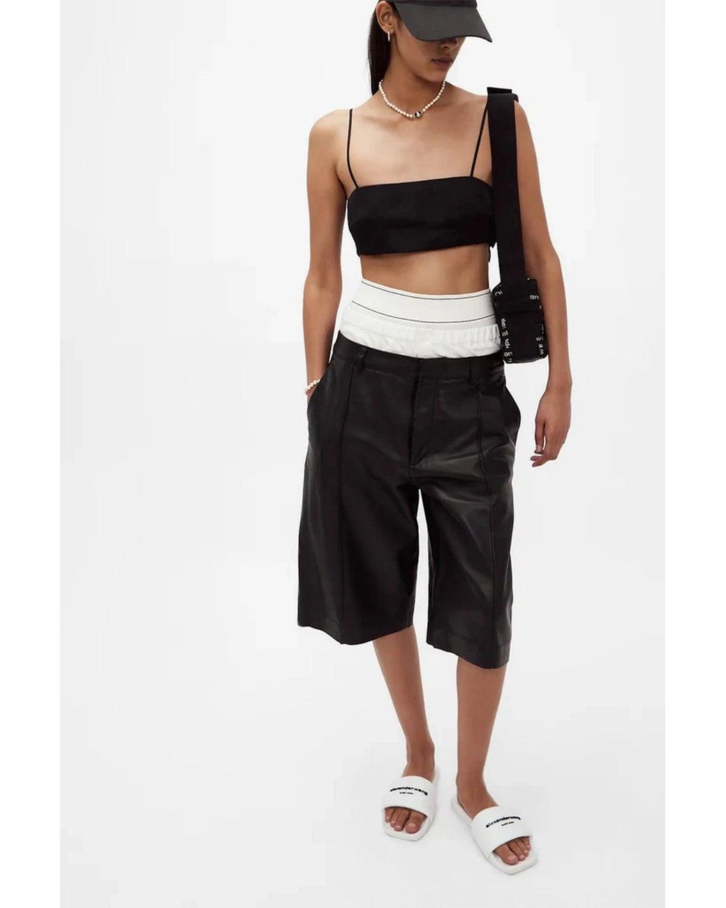 Alexander Wang White Leather Sandals