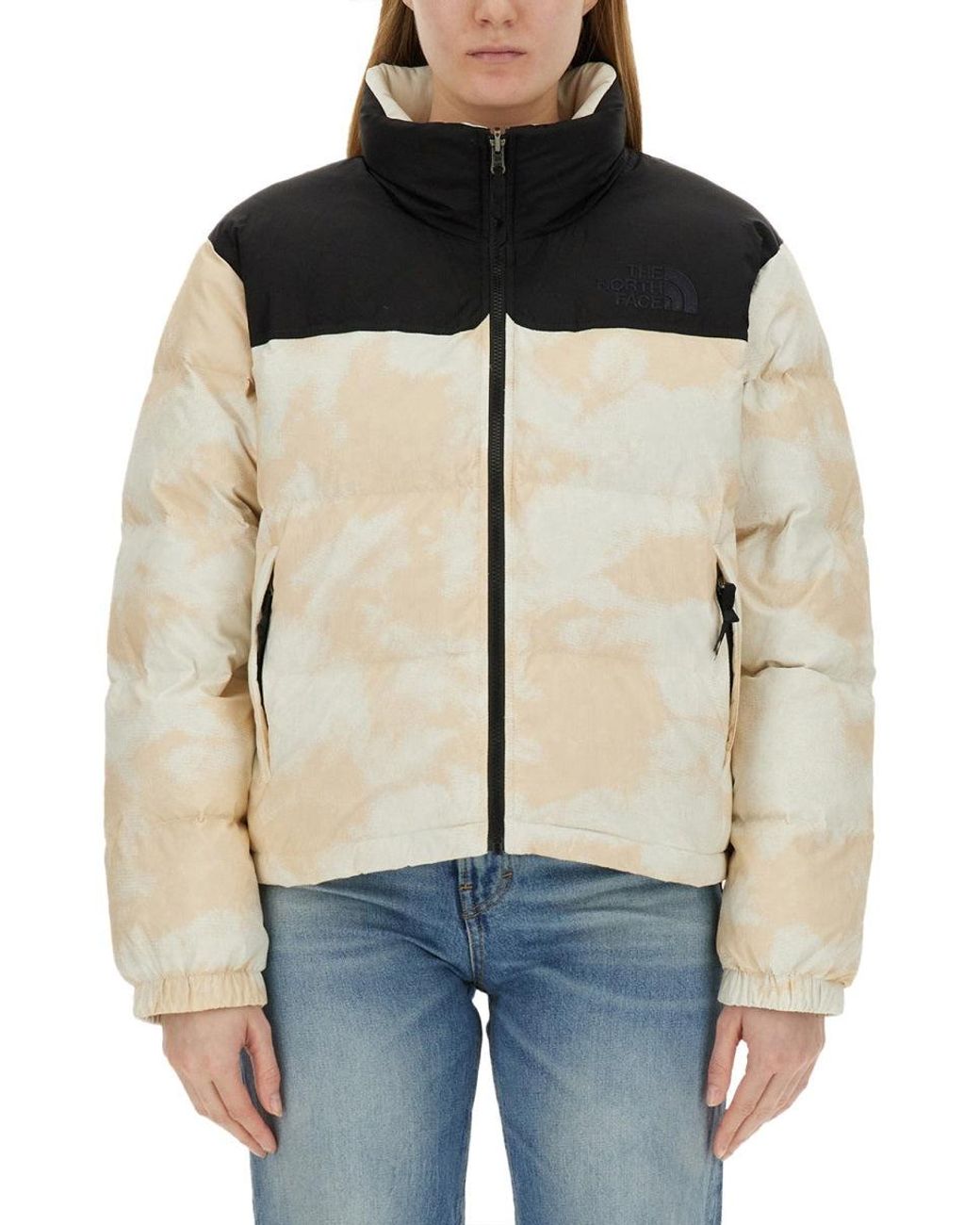 The North Face Blue Cropped Down Jacket