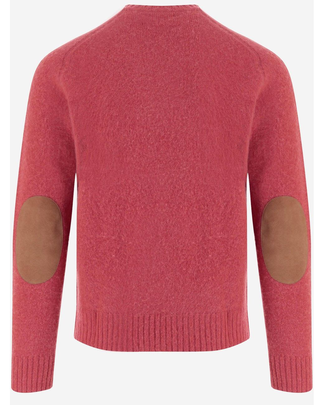 Polo Ralph Lauren Pink Wool And Cashmere Sweater With Elbow Patches for men