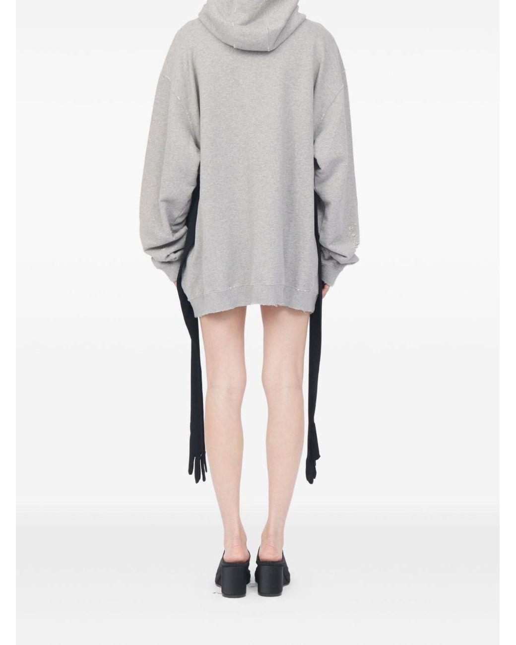 MM6 by Maison Margiela Gray Cotton Sweatdress