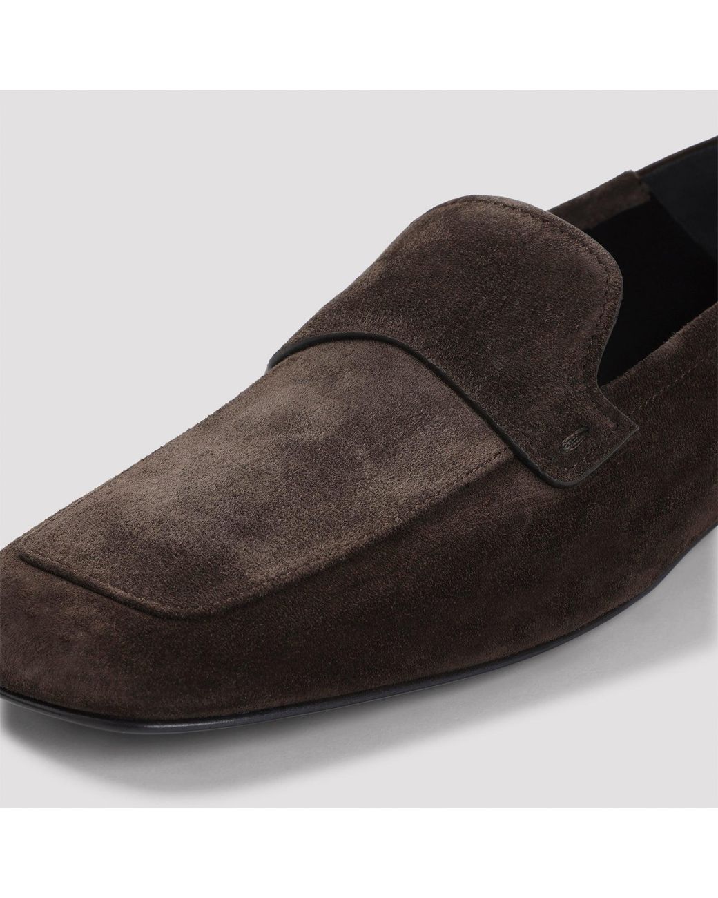 Giorgio Armani Black Suede Loafer