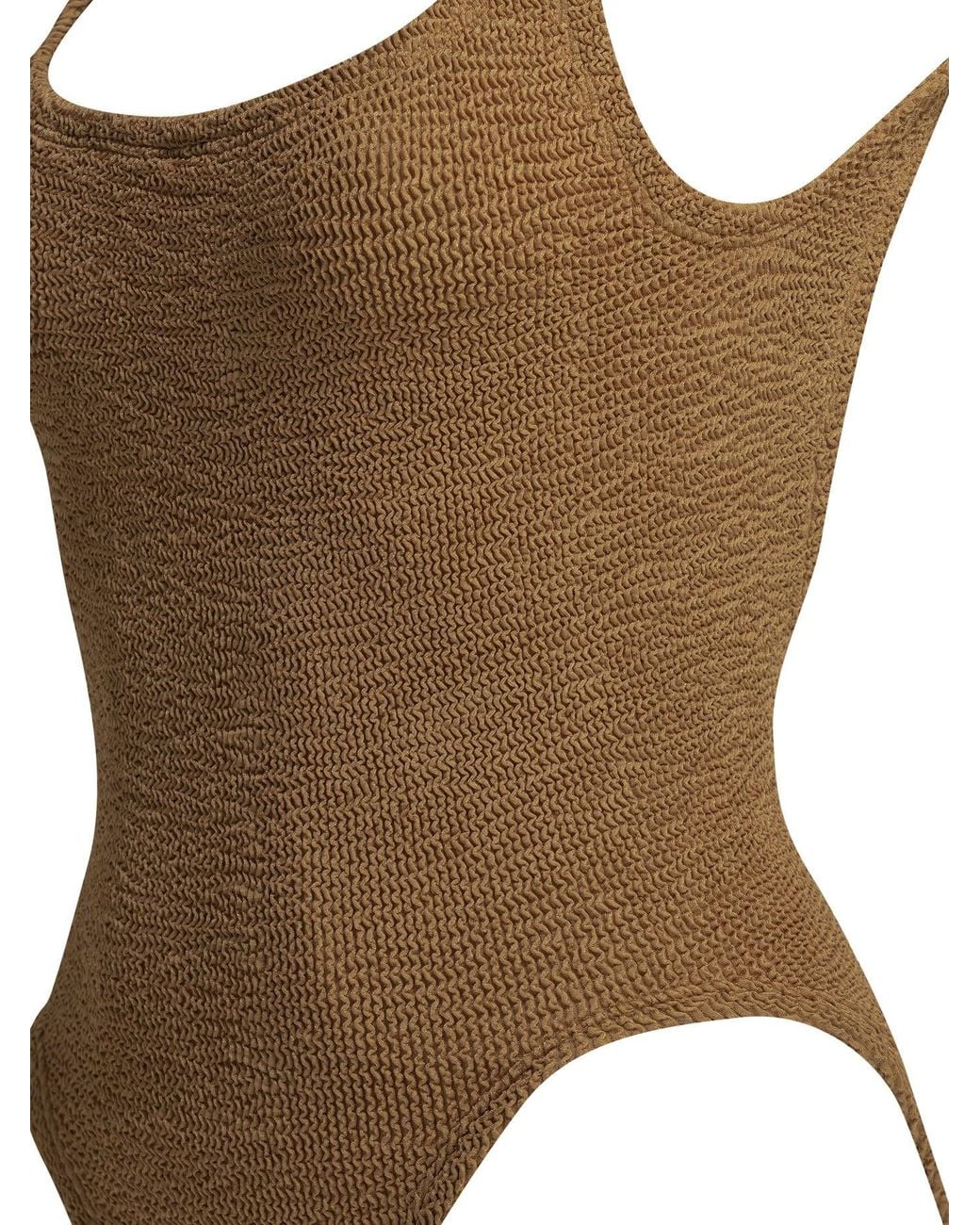 Hunza G Brown Polyamide Elastane Swimwear