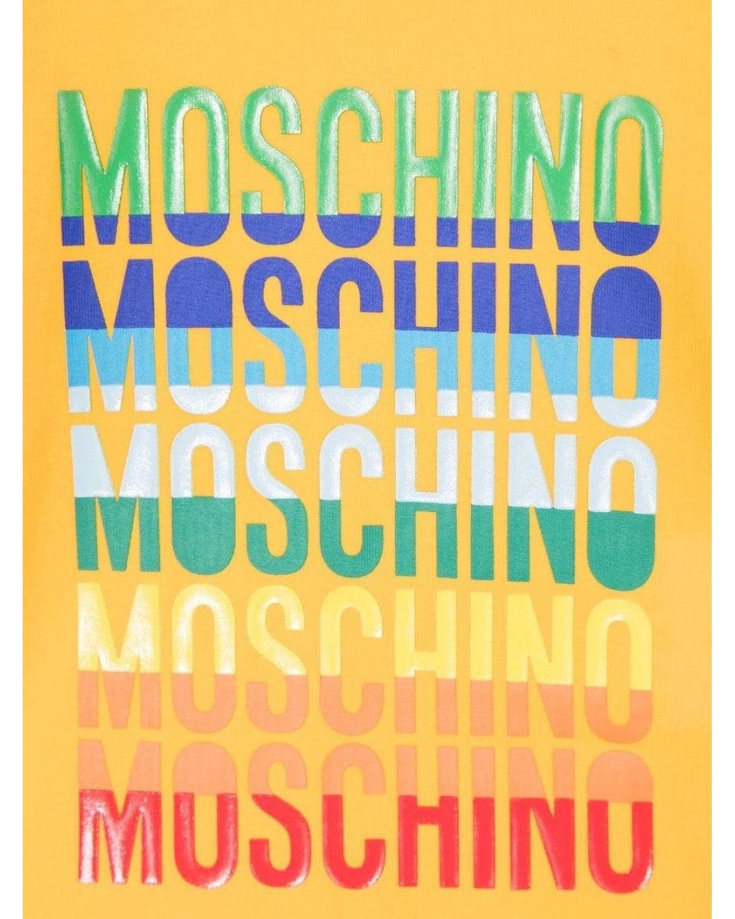 Moschino Yellow T-Shirt Con Logo