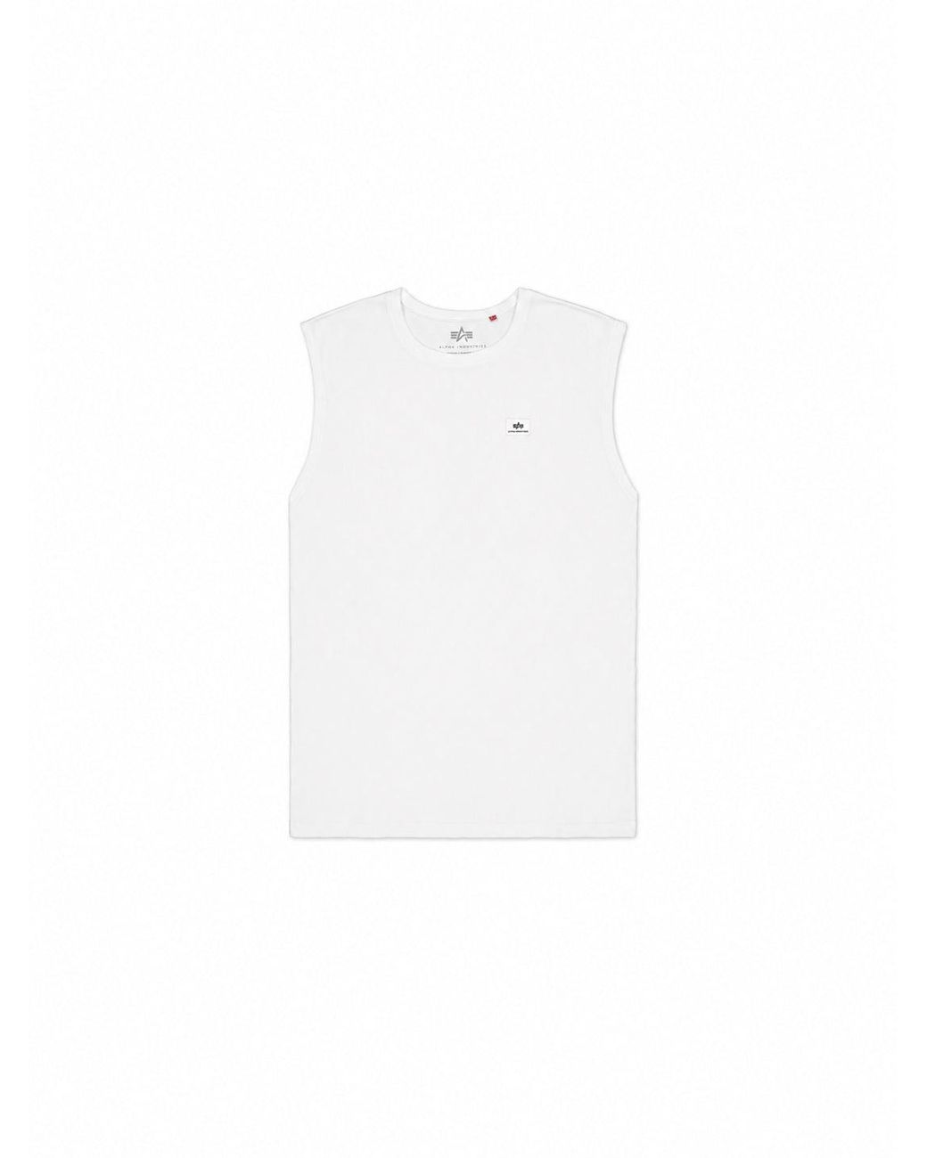 Alpha Industries Black Waffle Small Logo Tank