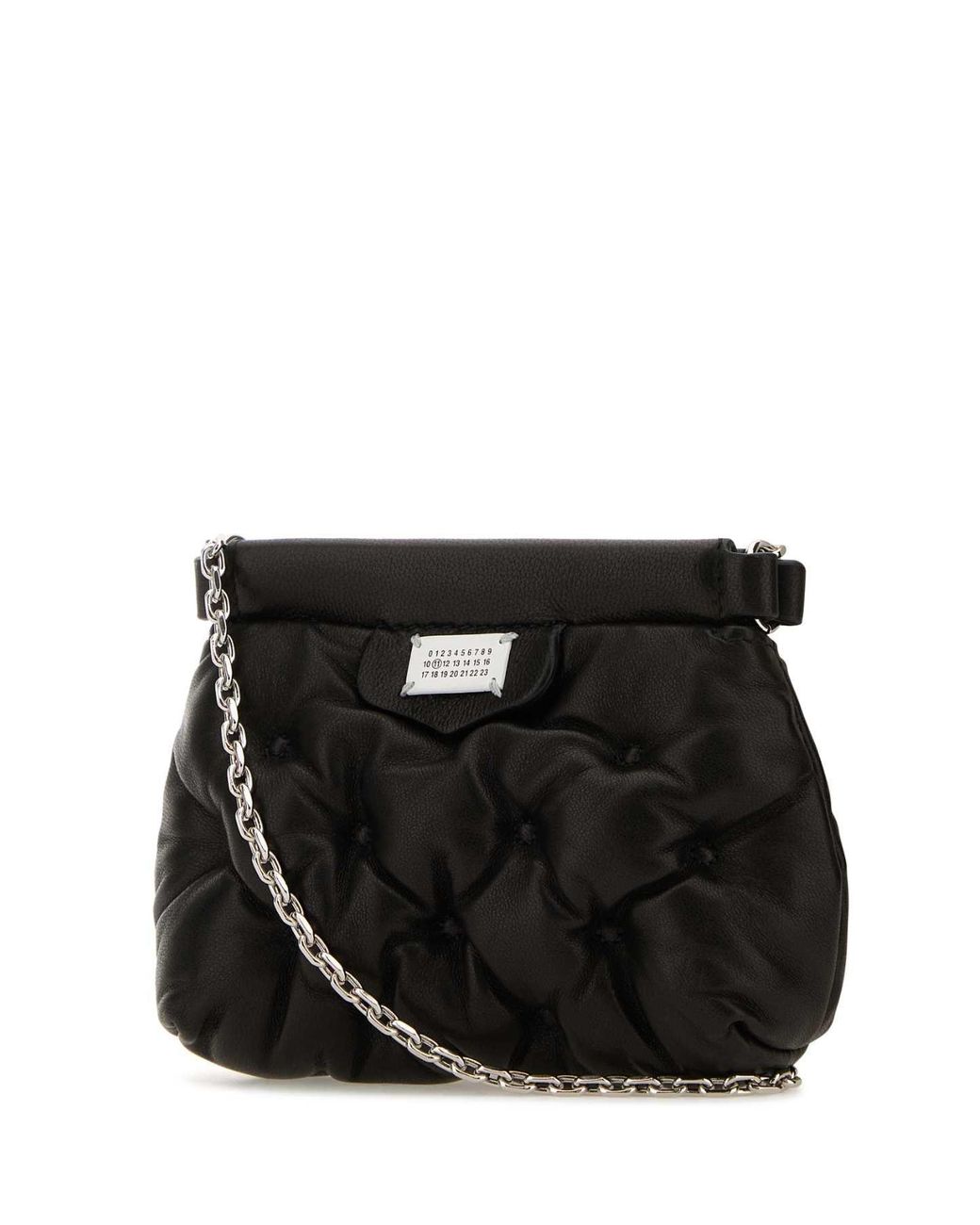 Maison Margiela Black Nappa Leather Baby Glam Slam Classique Crossbody Bag