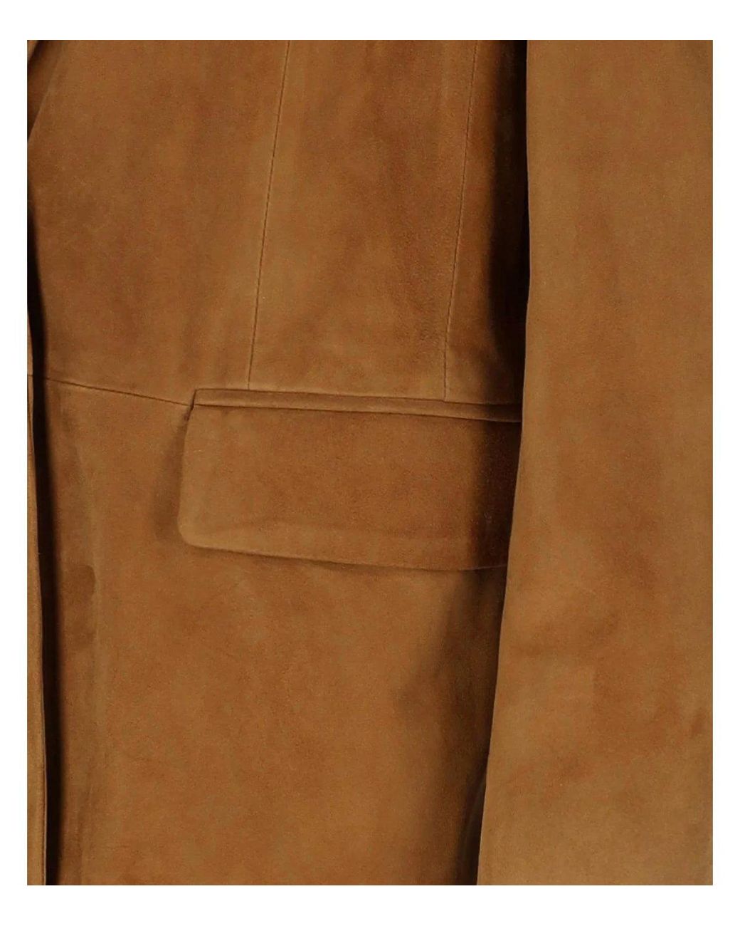 Myskin Brown Camel Single Breasted Blazer