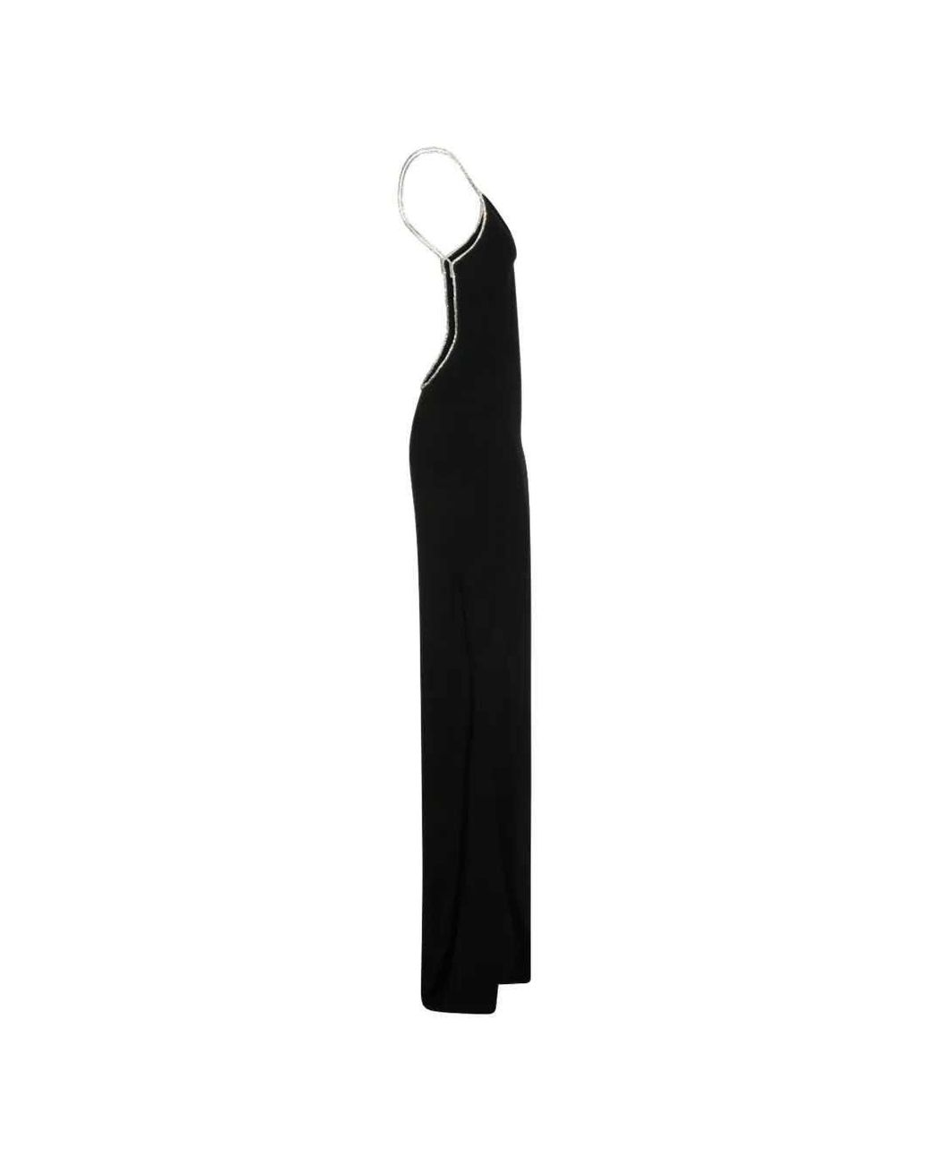 Tom Ford Black Crystal-Embellished Backless Dress