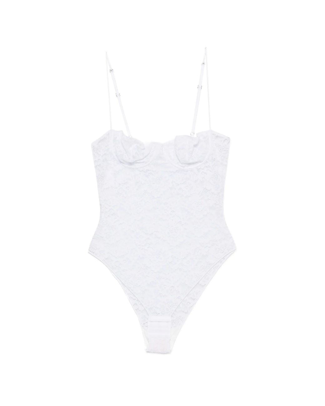 Oseree White Bridal O Lover Balconette Maillot